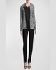 Crepe Marocain Ankle Pants, Caviar