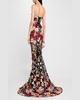 Jasmine Floral-Embroidered Mermaid Gown