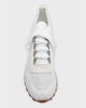 Knit Suede Trainer Sneakers