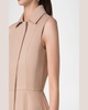 Sleeveless Cotton Midi Shirtdress