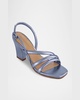 Naples Strappy Metallic Slingback Sandals