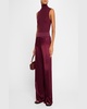Modal Rib Sleeveless Turtleneck Top