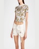 Sequined Crop T-Shirt