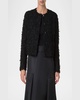 Bea Micro Sequin Fringed Boucle Shirt Jacket