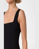 Square-Neck Viscose Stretch Rib Tank Top