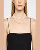 14K Yellow Gold 3-Row Graduated Akoya Pearl Necklace, 19.5"L