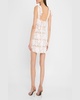 Maia Square-Neck Floral Lace Mini Dress