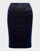 Midi Skirt in Crystal Velvet