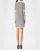 Chunky Tweed Knit Mini Polo Dress