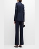 Straight-Leg Wool-Blend Trousers