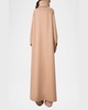 Brady Weather-Resistant Silk Poplin Maxi Coat