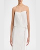 Stripe Draped Tank Top 