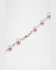 18K White Gold Freshwater Pearl and Moonstone Necklace, 42"L