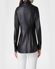 Nappa Leather Fitted Blouse