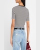 Alessia Stripe Short-Sleeve Tee
