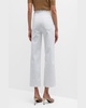 Saige High Rise Wide-Leg Crop Jeans 