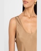 Lea Silk Scoop-Neck Tank Top 