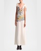 Jophee Drape Cap-Sleeve Maxi Dress