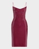 Draped Sequined Sleeveless Midi Dress