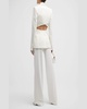 Chelsea Mid-Rise Wide Straight Trousers