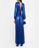 Zoe Side-Slit Deep V-Neck Gown