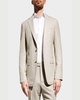 Men's Solid Linen-Blend Suit