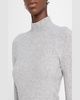 Merino Wool Blend Mock-Neck Midi Dress