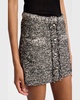 Gleny Braided-Trim Boucle Mini Skirt