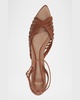 Agatha Leather Flat Sandals