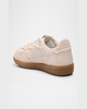 TB.490 Suede Crochet-Trim Sneakers