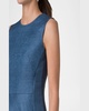 Indian Silk Ottoman Sleeveless A-Line Dress