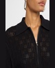 Reed Pointelle Knit Top