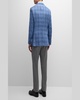 Men's Silk-Cashmere Plaid Sport Coat