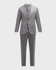 Men's Super 130s Wool Heathered Suit
