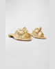 Maxi Clarita Leather Knot Flat Sandals