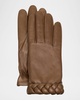 Edith Braided Leather Gloves 