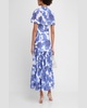 Avanna Floral Short-Sleeve Wrap Dress
