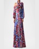 Multi Floral-Print Wide-Leg Palazzo Pants