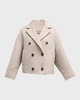 Couture Wool Short Peacoat