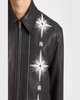Men's Starburst Leather Blouson Jacket