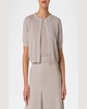 Crop Ajoure Knit Cardigan