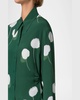 Windflower Print Silk Crepe Blouse