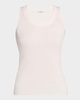 Crewneck Cotton Rib Tank Top