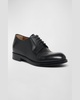 Men's Leather Lace-Up Derby Loafers