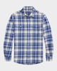 Men's Plaid Twill Sport Shirt