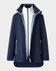 Quilted-Dickey Techno Parka Jacket