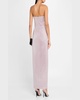 Strapless Foiled Mikado Column Gown
