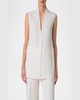 Artina Long Silk Organza Vest