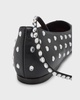 Ane Crystal Studded Ankle-Wrap Ballerina Flats