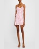 Lomina Silk Metallic Bow Mini Dress